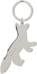 Maison Kitsuné Silver Tricolor Fox Keychain