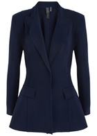 Norma Kamali Stretch-jersey Blazer Dark Navy