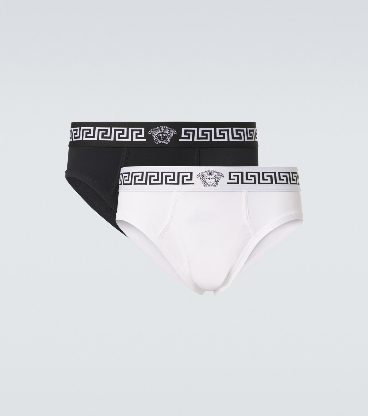 Versace Set of 2 Greca Border cotton-blend briefs