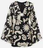 Cala de la Cruz Vera printed linen minidress