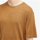 Officine Generale Men's Officine Générale Pigment Dyed Linen T-Shirt in Cigar