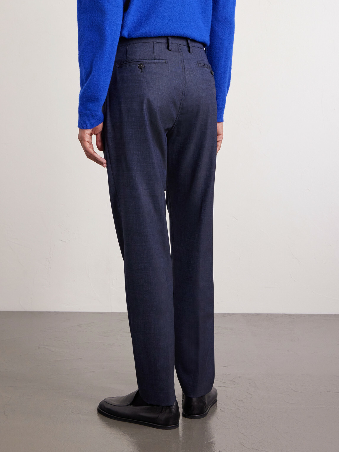 Canali - Slim-Fit Tapered Wool-Blend Chinos - Blue
