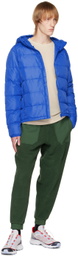 Outdoor Voices Blue Full Zip Down Jacket