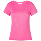 Gimaguas Women's Cherry Shinny T-Shirt in Pink