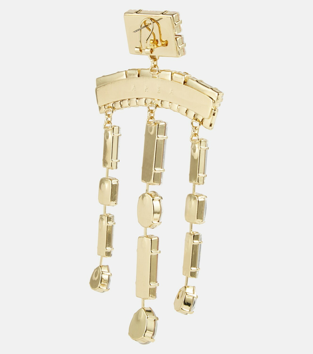 Area Oversized baguette earrings