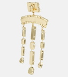 Area Oversized baguette earrings
