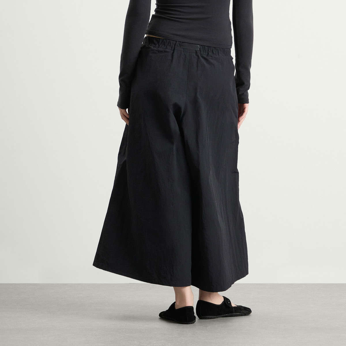 Gramicci Women's Nylon Flare Pant in Black
