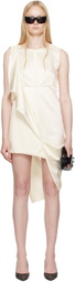MM6 Maison Margiela Off-White Longline Maxi Dress
