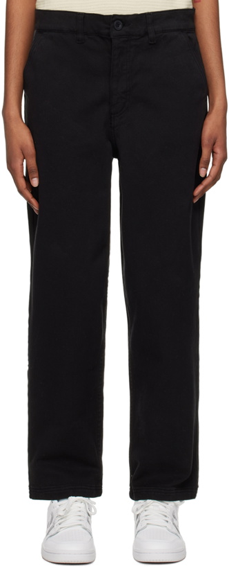 Photo: Sunspel Black Tapered Trousers