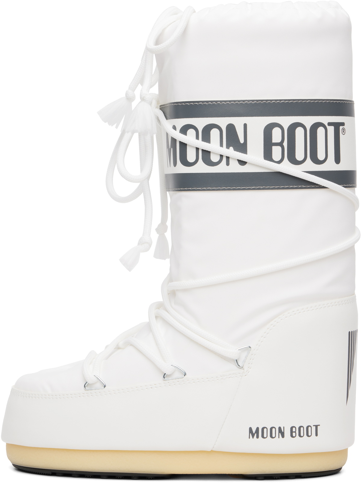 Moon Boot White Icon Nylon Boots