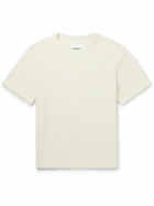 Jil Sander - Cotton-Blend Terry T-Shirt - Neutrals
