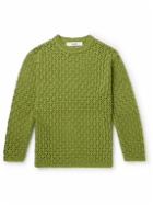 Séfr - Aki Open-Knit Cashmere Sweater - Green
