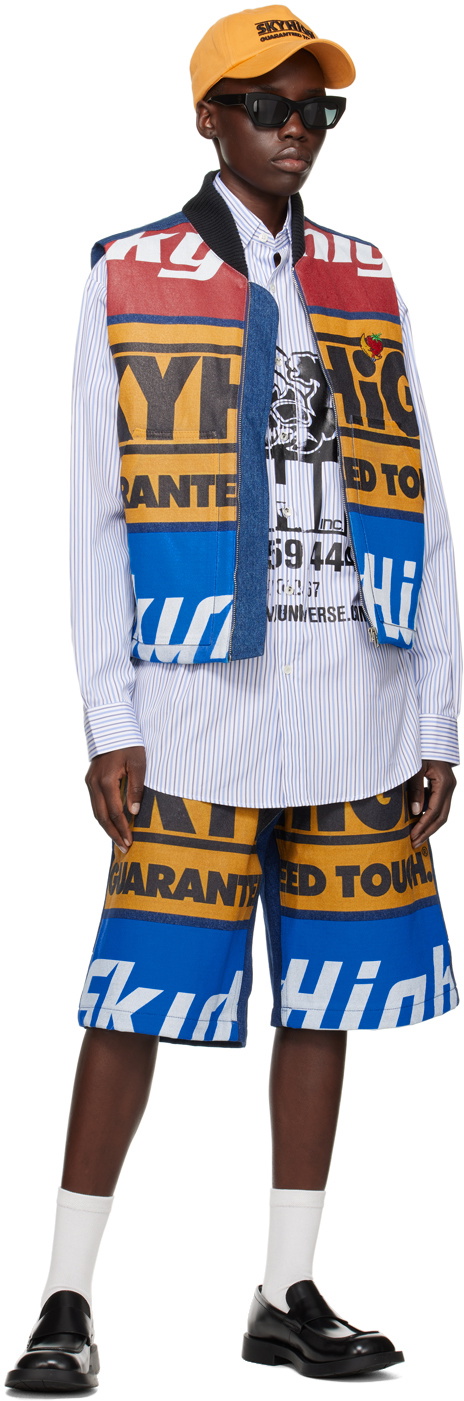 Sky High Farm Workwear Blue SHF Chicken Shirt