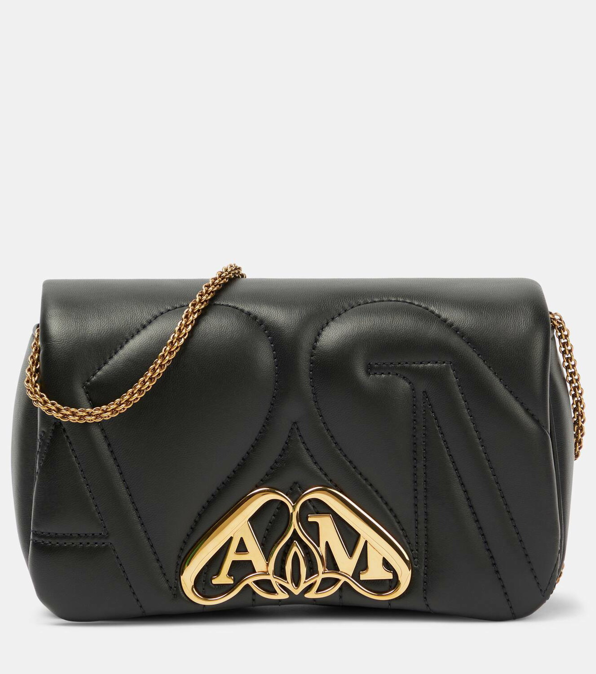 Alexander McQueen Seal Mini leather shoulder bag