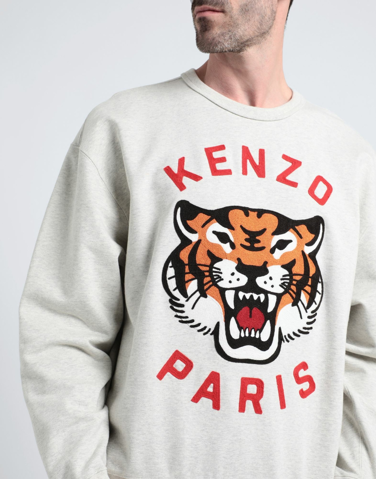 Kenzo Mens Sweatshirt Light in Grey