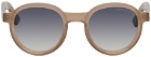 Cutler And Gross Taupe Round 1384 Sunglasses