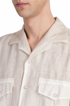 120% Lino Shirt In Beige Linen