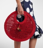Jacquemus Spiaggia Small raffia top-handle bag
