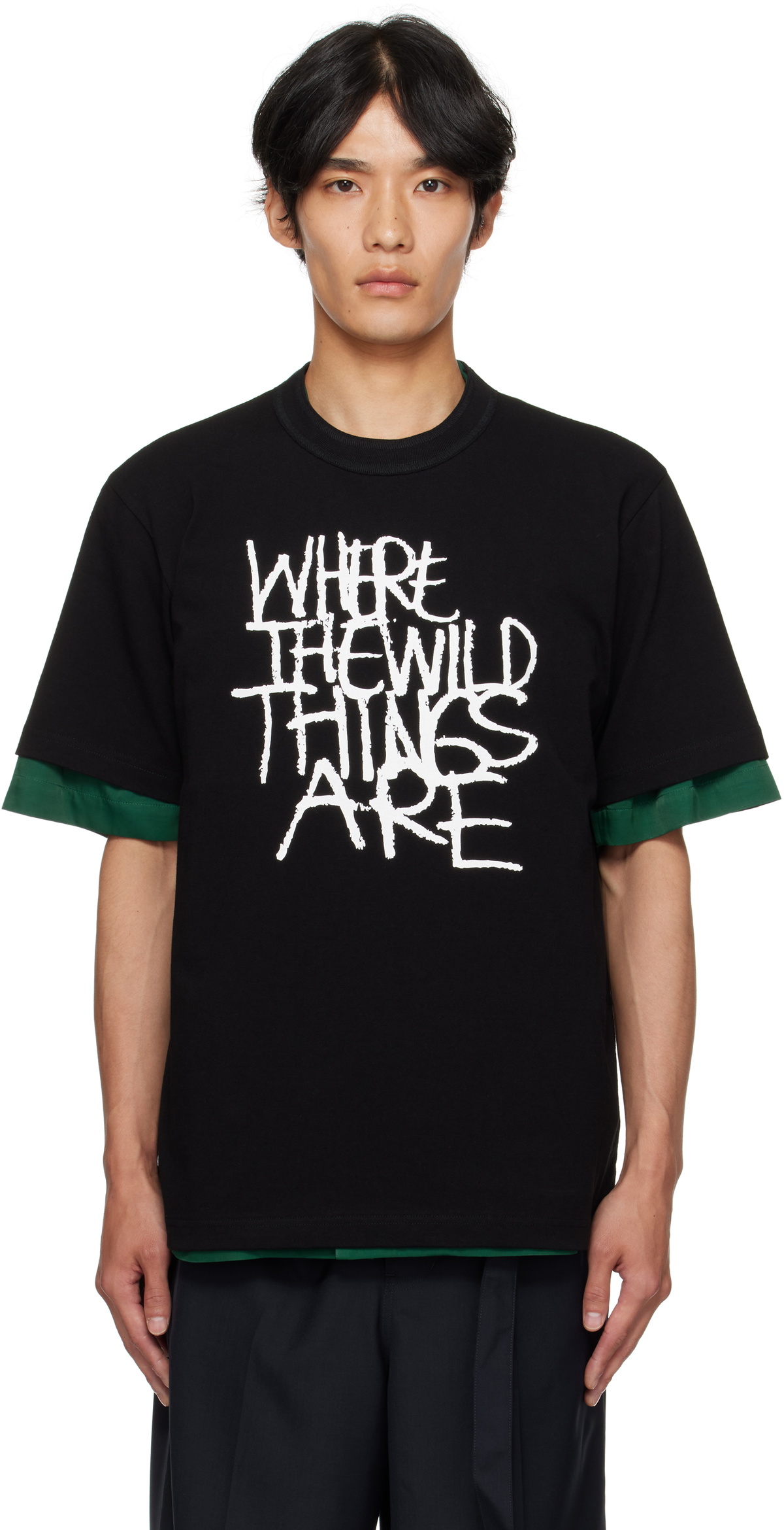 sacai Black Sponge Sweat Sweatshirt Sacai