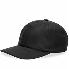 Raf Simons Men's Leather Patch Cap in Black