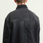 Represent Men's Collared Denim Jacket in Aged Black