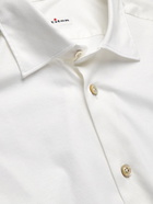 Kiton - Slim-Fit Cotton-Jersey Shirt - White