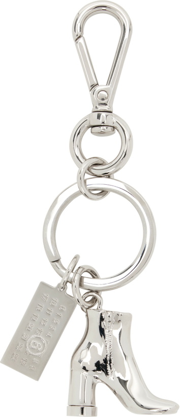 Photo: MM6 Maison Margiela Silver Anatomic Boot Charm Keychain