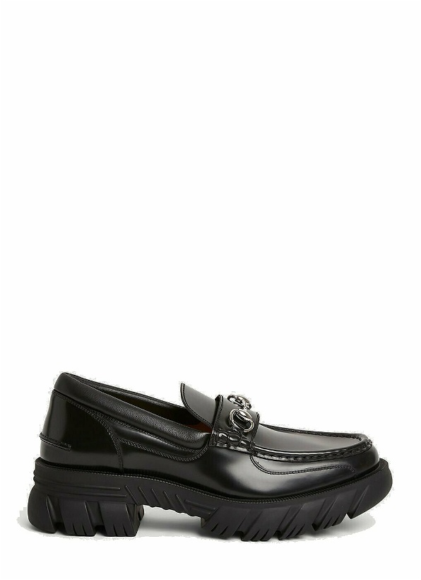 Photo: Gucci Leather Loafers male Black