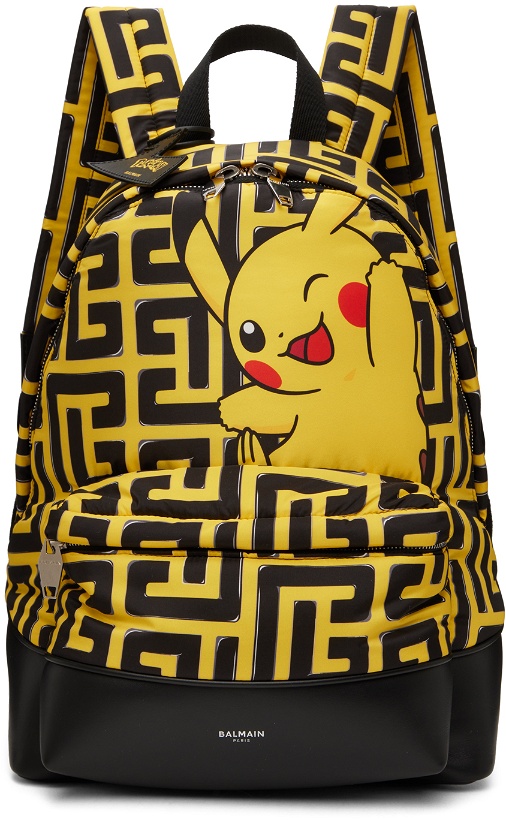 Photo: Balmain Black & Yellow Pokémon Edition City Backpack