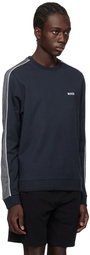 BOSS Navy Embroidered Sweatshirt