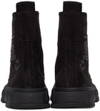 Virón Black Faux-Suede 1982 High-Top Sneakers