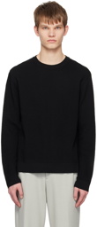 Solid Homme Black Diagonal Detail Sweater