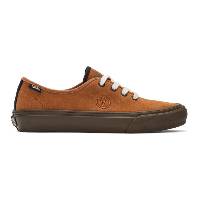 Photo: Vans Brown Taka Hayashi Edition Suede Authentic One Sneakers