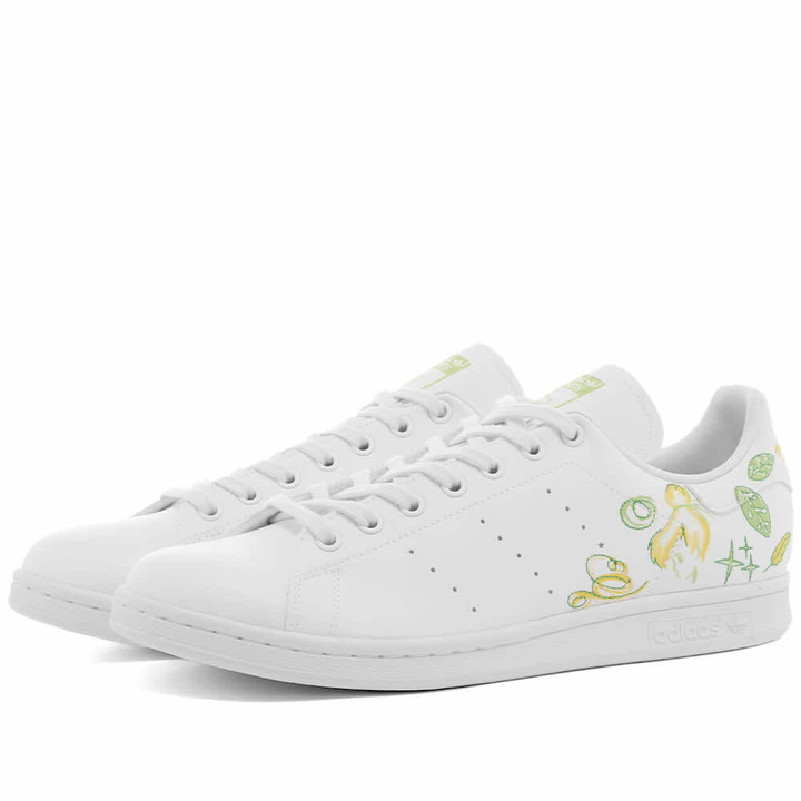 Photo: Adidas x Disney Stan Smith Tinkerbell & Peter Pan Sneakers in White