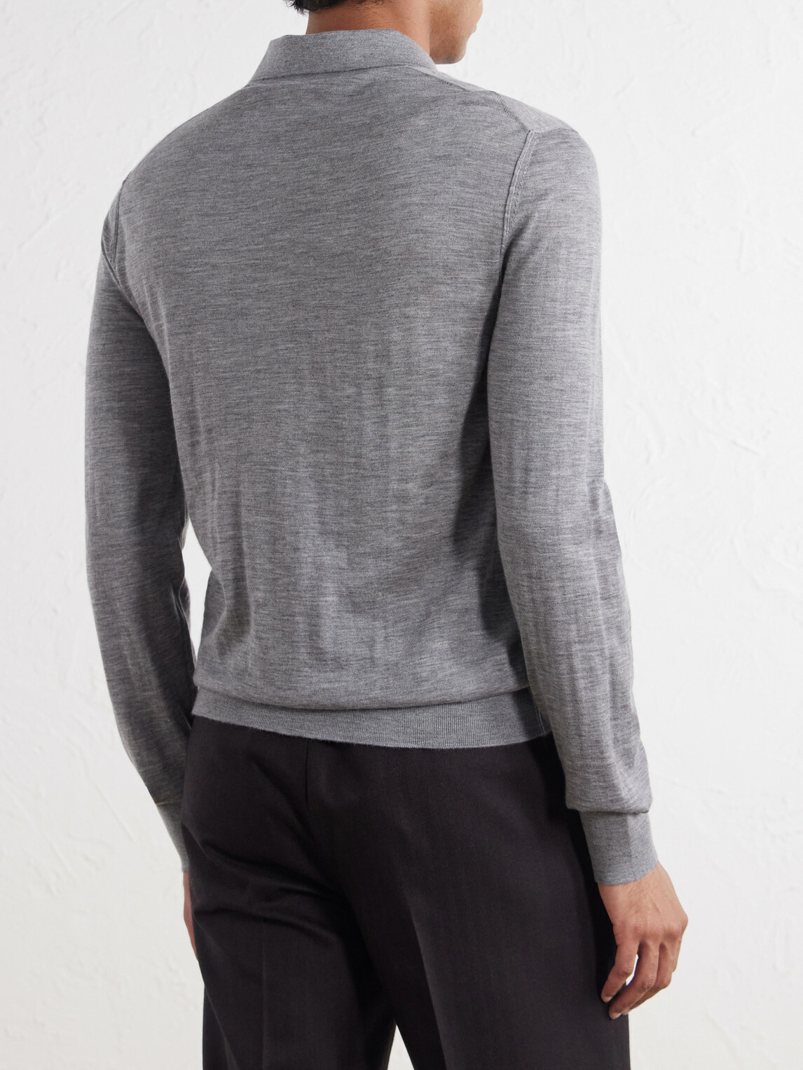 Dolce&Gabbana - Cashmere Polo Sweater - Gray