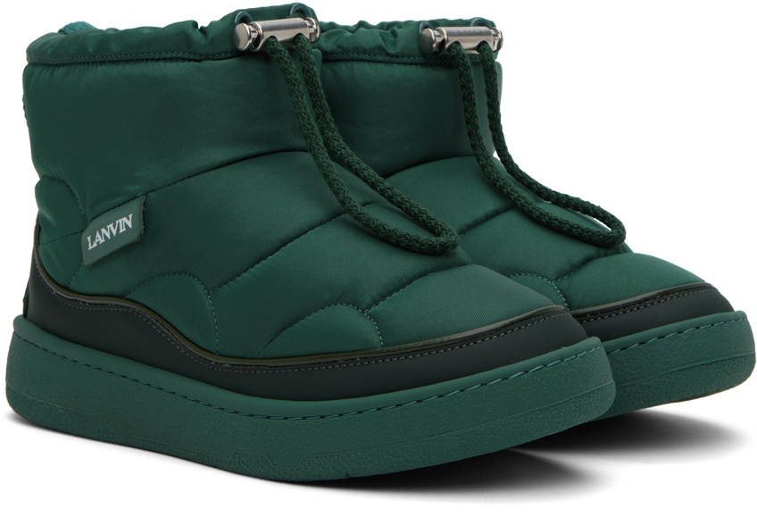 Lanvin Green Curb Snow Boots