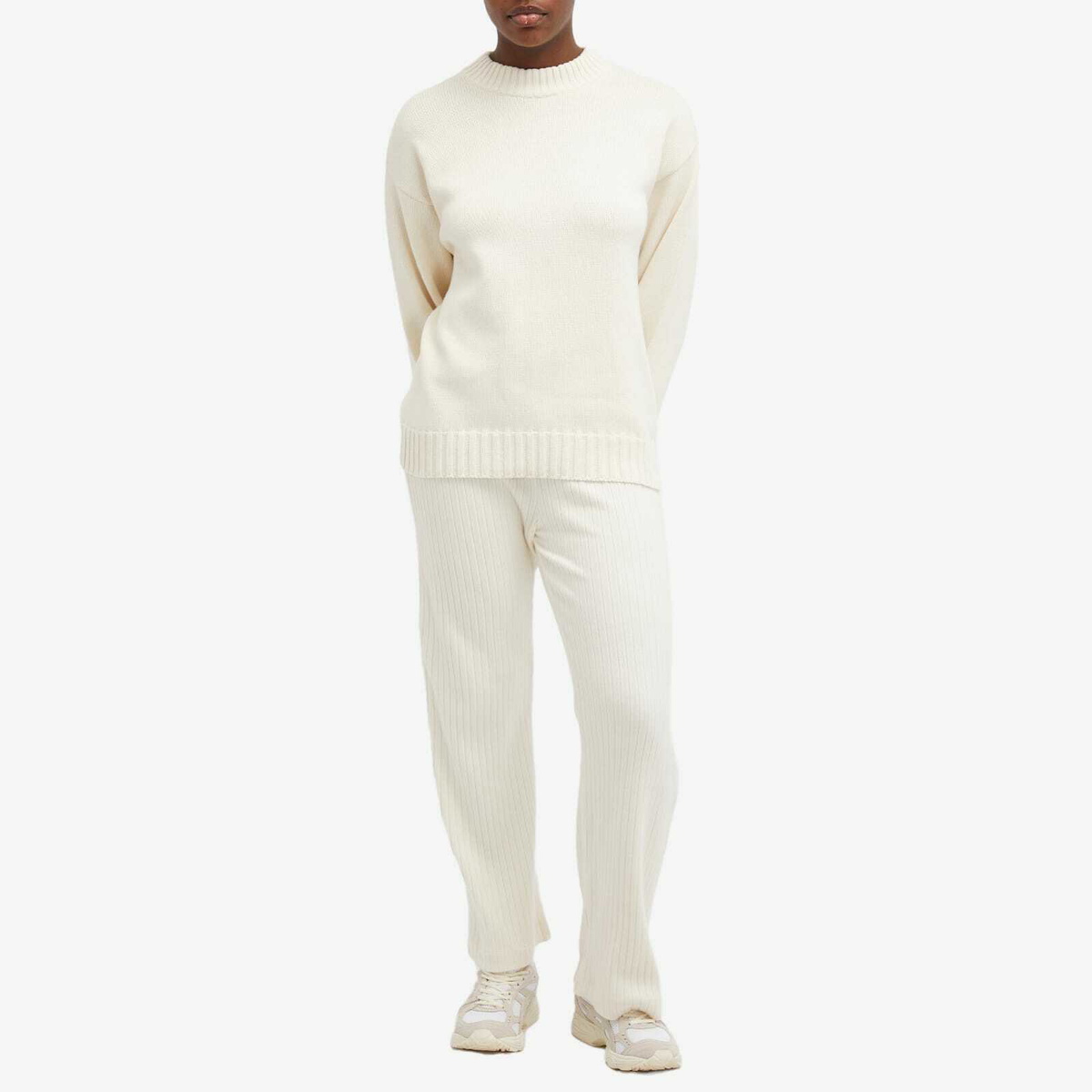 DONNI. Women's Cotton Cashmere Jumper in Creme