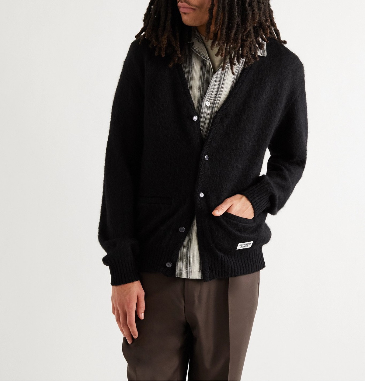 WACKO MARIA◇21AW/MOHAIR KNIT CARDIGAN | chidori.co