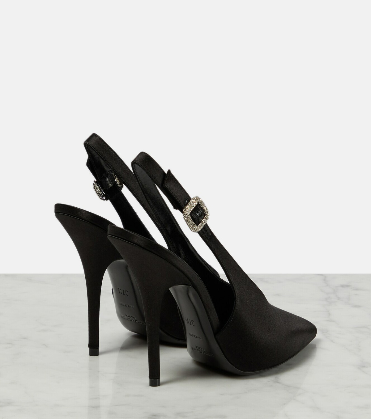 Saint Laurent Yasmeen satin slingback pumps Saint Laurent