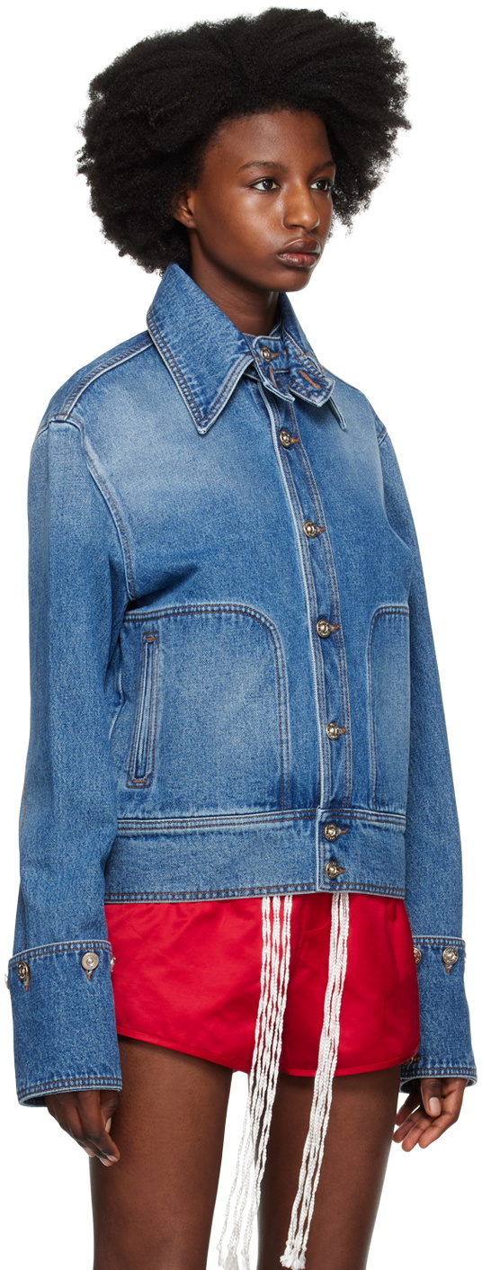 Wales Bonner Blue Delta Denim Jacket