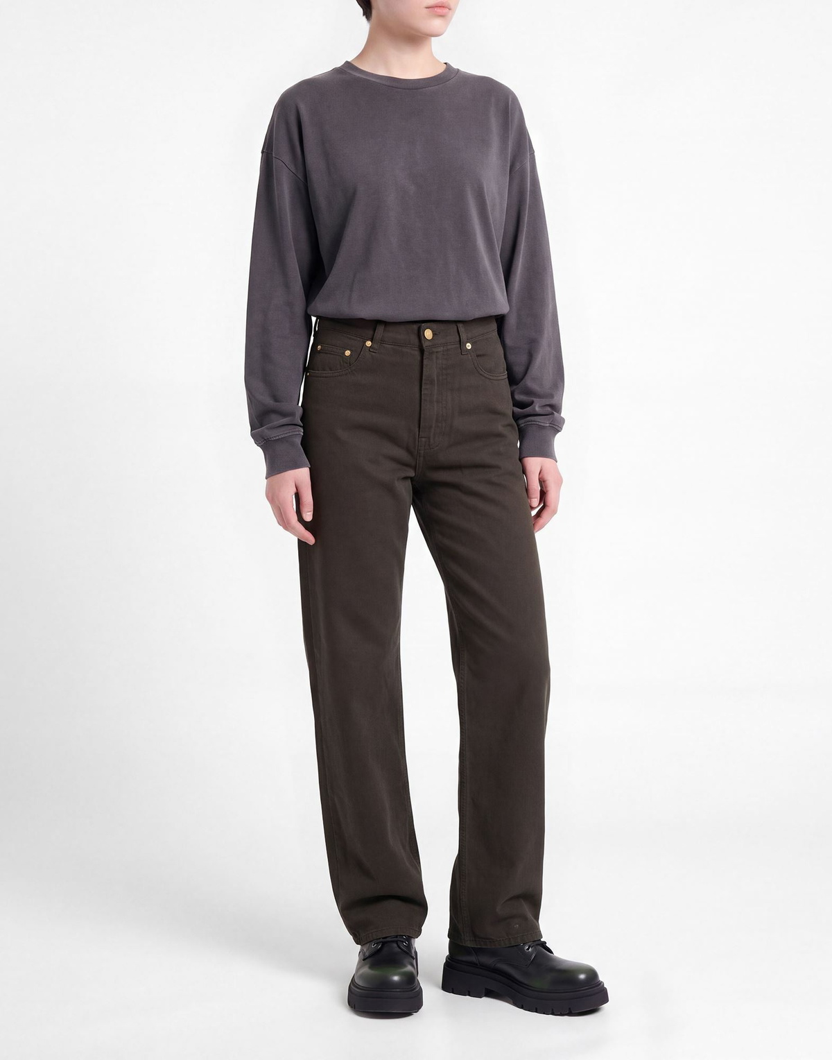 Darkpark Womens Jeans in Dark green
