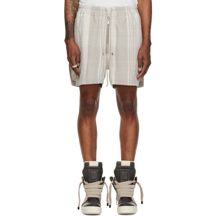 Photo: Rick Owens Gray Tower Bela Boxers Shorts