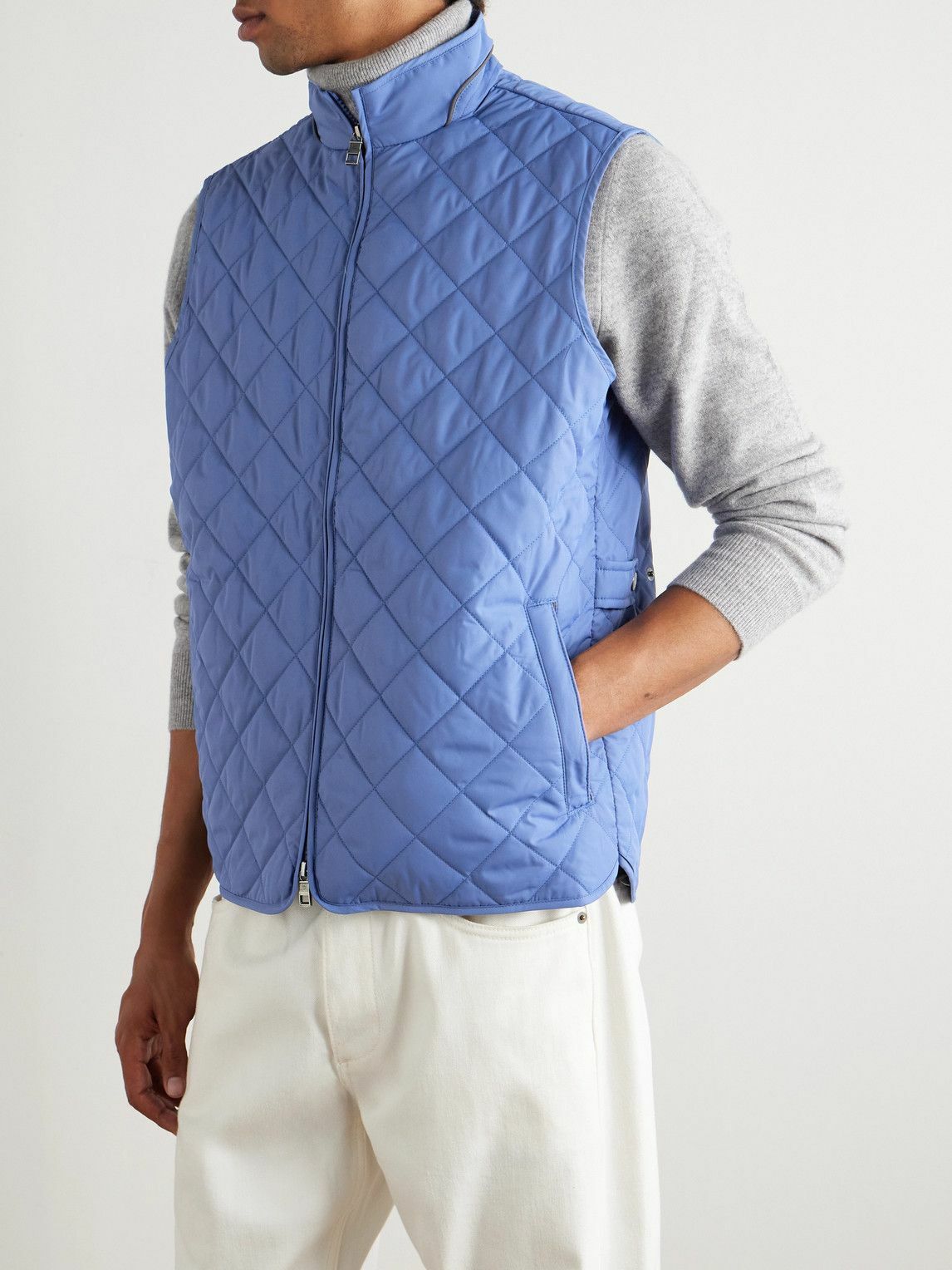 Peter Millar - Essex Quilted Padded Recycled-Shell Gilet - Blue
