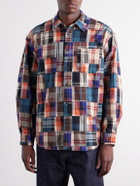 FrizmWORKS - Patchwork Checked Cotton Shirt - Multi