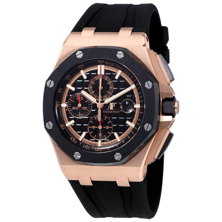 Photo: Audemars Piguet Royal Oak Offshore Black Mega Tapisserie Dial Mens Chronograph Watch 26401RO.OO.A002CA.02