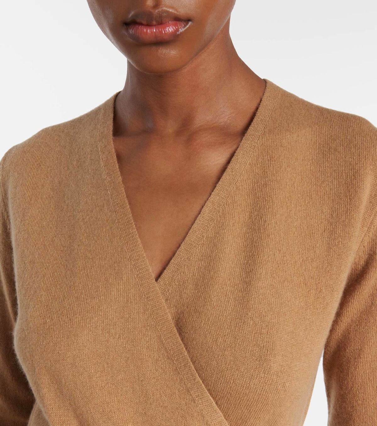 Jardin des Orangers Wool and cashmere wrap dress
