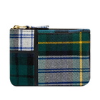 Comme des Garçons SA8100TP Tartan Patchwork Wallet in Green