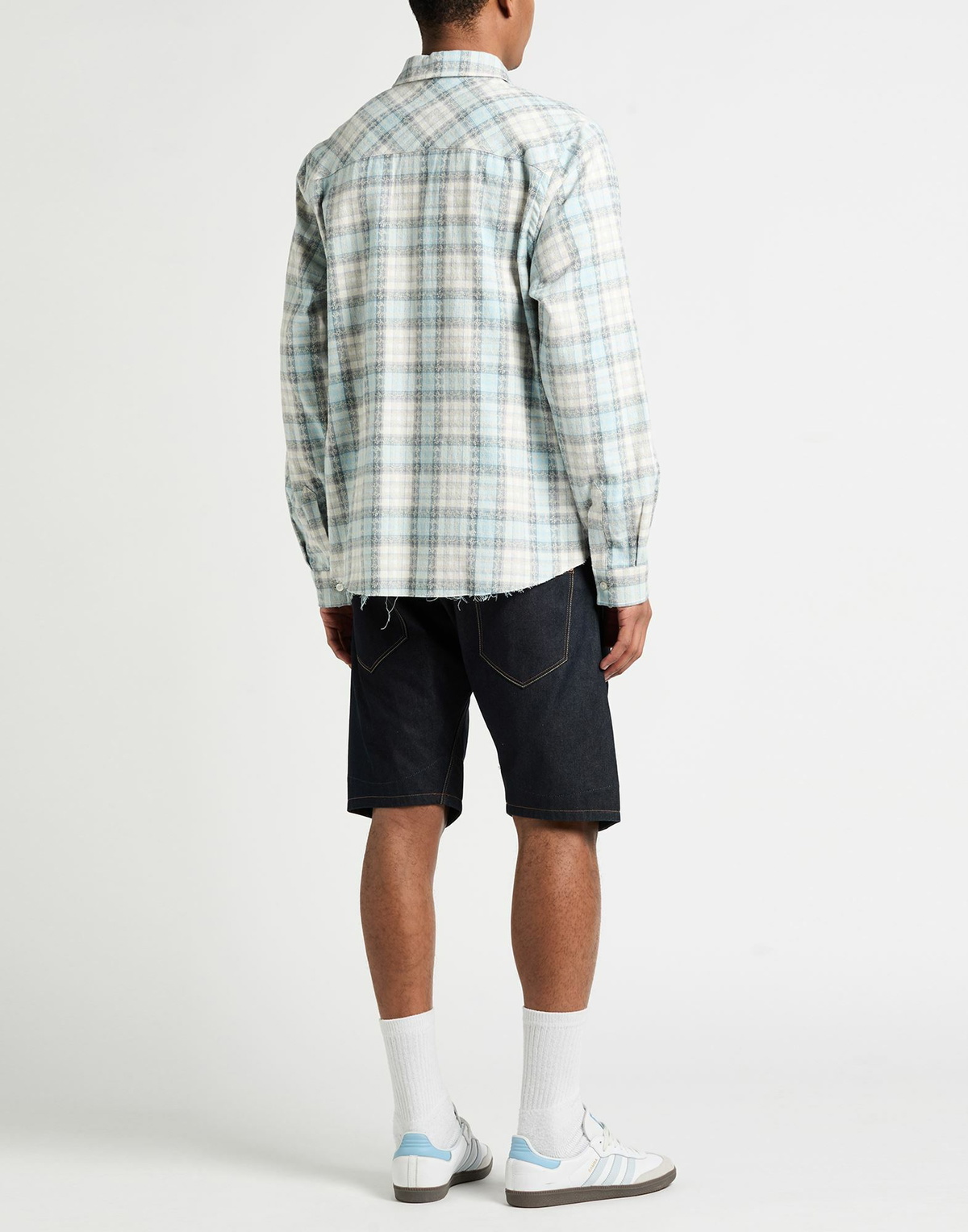 Amiri Mens Shirt Sky in Blue