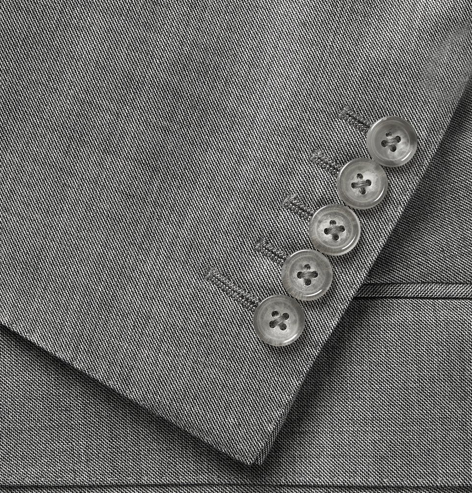 TOM FORD - Grey O'Connor Slim-Fit Super 110s Wool-Sharkskin Suit Jacket - Gray