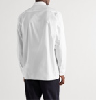 Maison Margiela - Appliquéd Organic Cotton Oxford Shirt - White